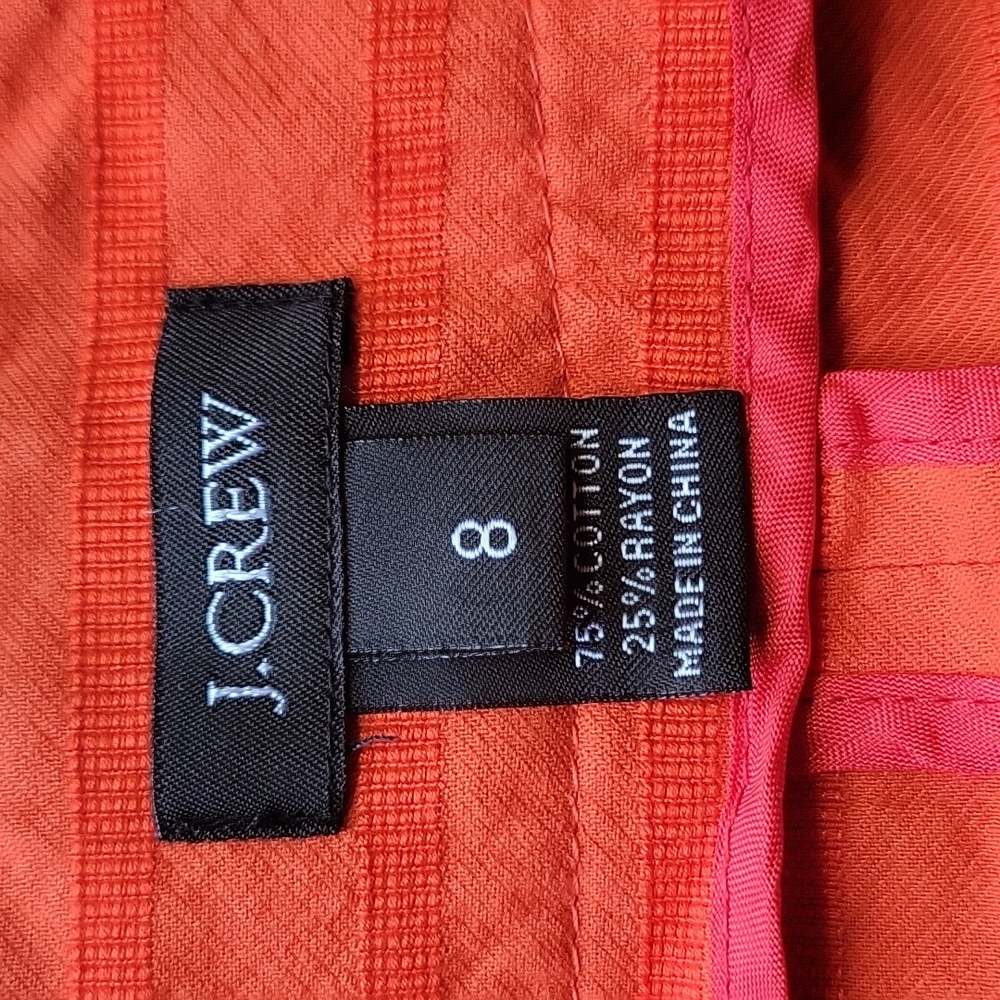 J Crew Red orange jacket sz 8 - Picture 4 of 9